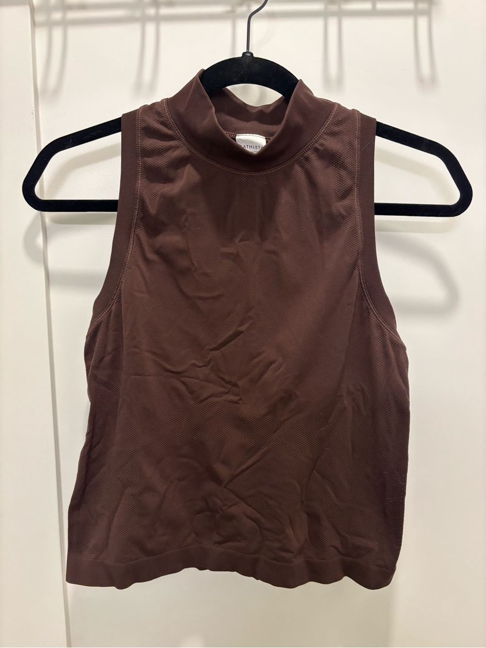 MOVING SALE: Athleta Momentum Brown Sleeveless Mock Neck Tank